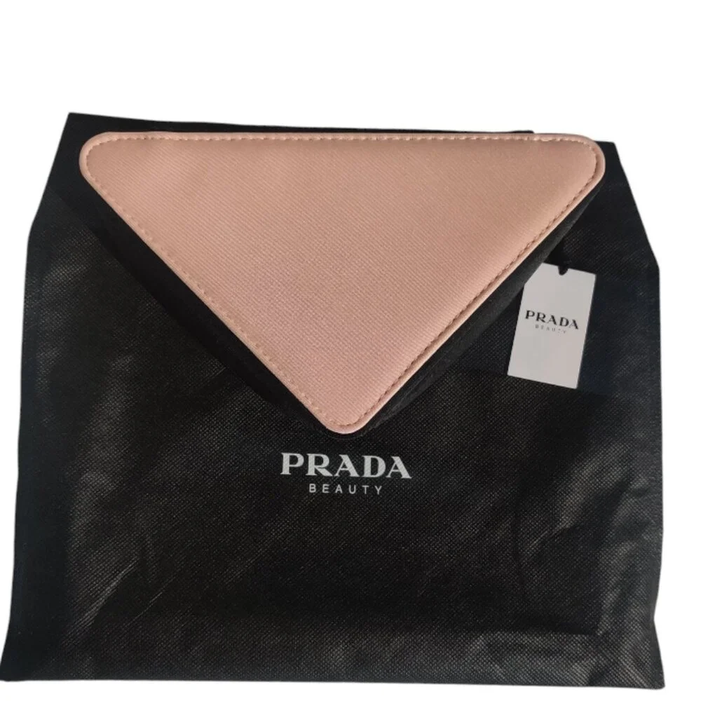 Prada Paradoxe Beauty Pink Triangular  Cosmetic Bag & Prada Dustbag